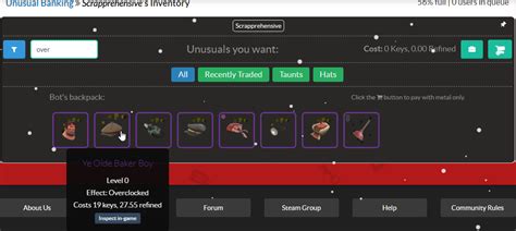 Pricing, Trading and Statistics for Team Fortress 2 .